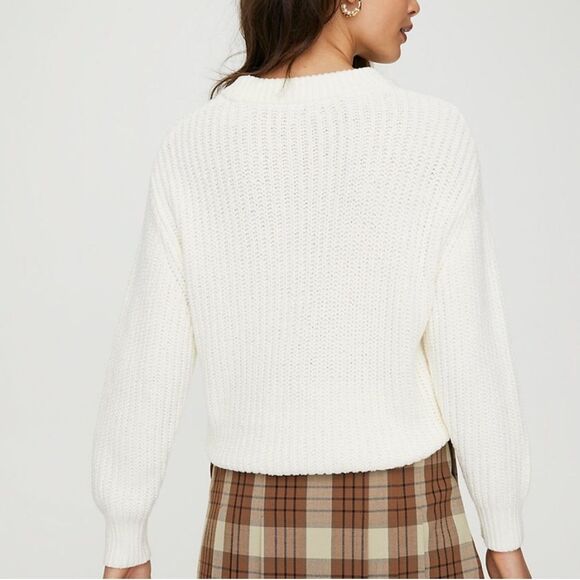 Aritzia Wilfred Essential Chenille Sweater in Oak size XS - Picture 11 of 12